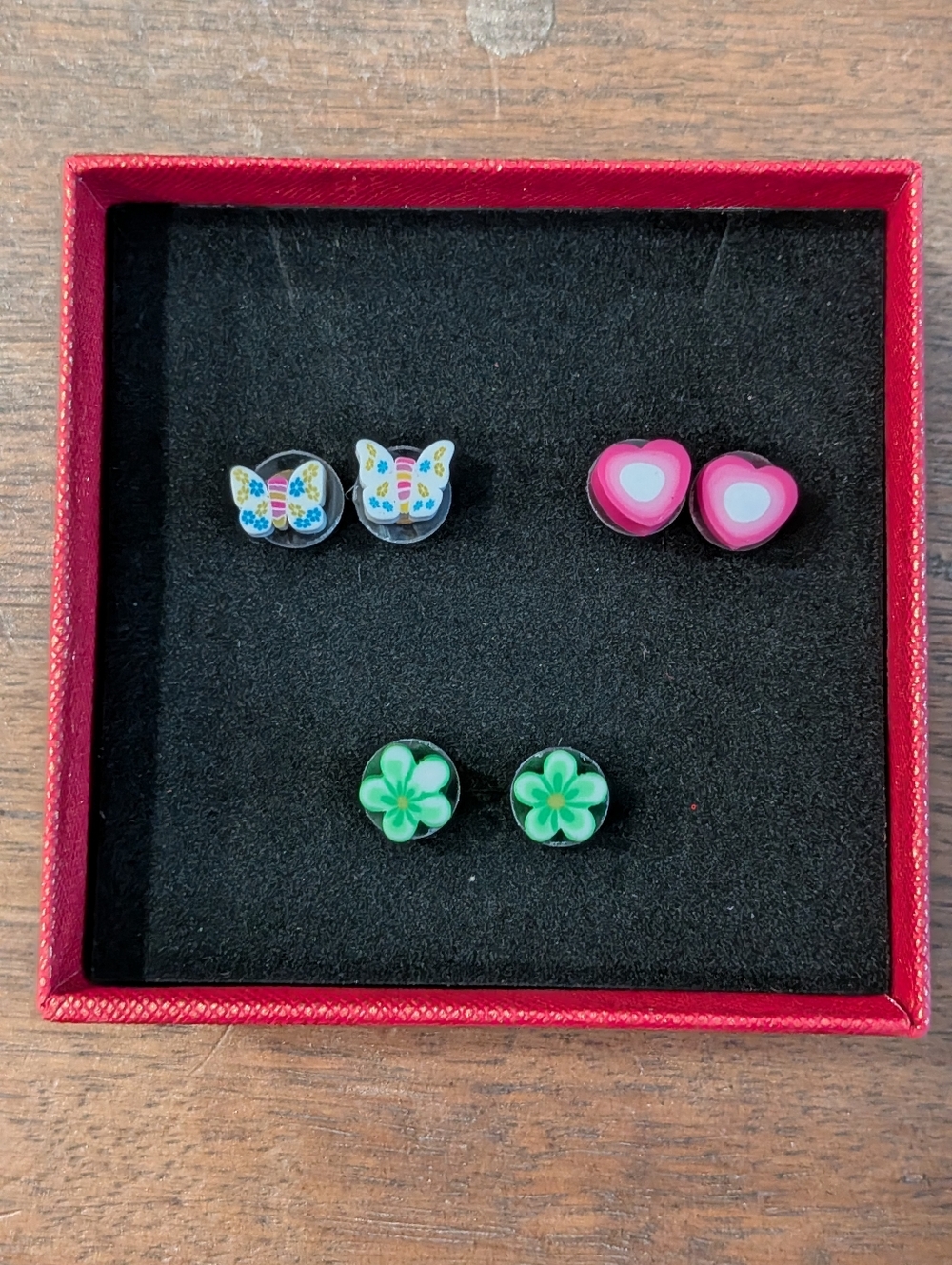 Kids Earrings Set - Butterflies, Flowers, and Hearts